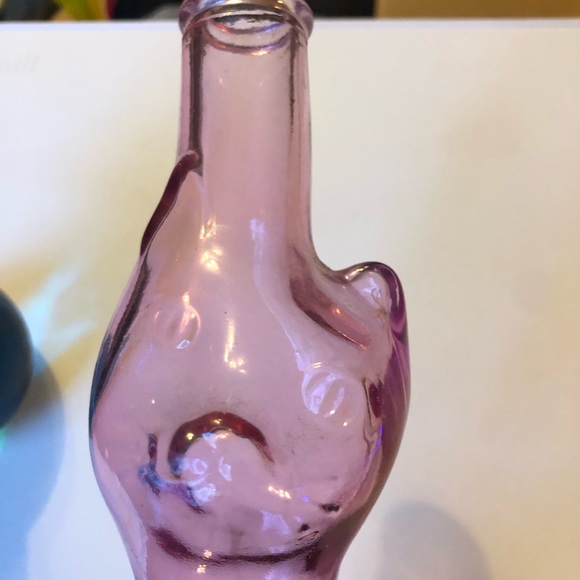 Vintage Happy Cat Pink Wine Bottle - Picture 10 of 10